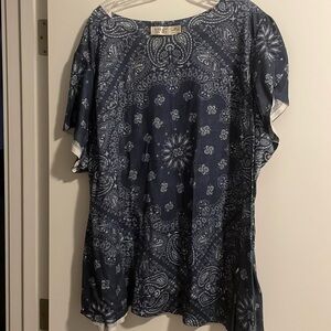 Terrac sky 100% polyester shirt. 4x